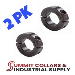 3” Bore DOUBLE SPLIT STEEL NEW CLAMPING COLLAR BLACK OXIDE (2 PCS) Free Ship
