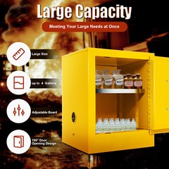 New Fire Protection Steel Plate Safety Flammable Storage Cabinet Steel4 gallons