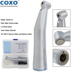 COXO C PUMA Dental Electric Motor Handpiece 1:5 Contra Angle 1:1 LED Brushless