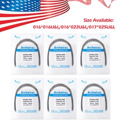 ETERFANT Dental Ortho Arch Elastic Wires NITI/Stainless Steel 10pcs/pack