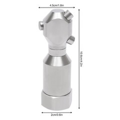 Stainless Rotating Jet Spraying Washing Nozzle Tank Barrel Pipeline Clean 1/2”