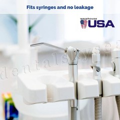 50 Pcs Dental Metal Spray Nozzles Tips For 3 Way Air Water Triple Syringe USA