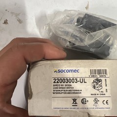 NEW SOCOMEC 22003003-UL DISCONNECT LOAD BREAK SWITCH New And Sealed
