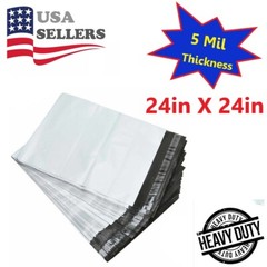 Ultra Heavy Duty 5MIL Poly Mailers Shipping Mailing Poly Bags 24in X 24in