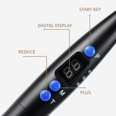 Dental Curing Light 5W LED Wireless Cure Lamp Cordless Dentistry Machine Black