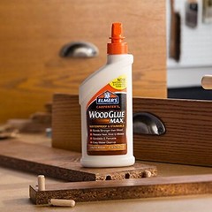 Elmer’s E7310 Carpenter’s Wood Glue Max, Interior/Exterior, 16 Ounces , Tan