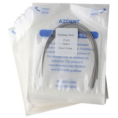 10X AZDENT Dental Stainless Steel Rectangular Arch Wires Nature Form / Oval Form