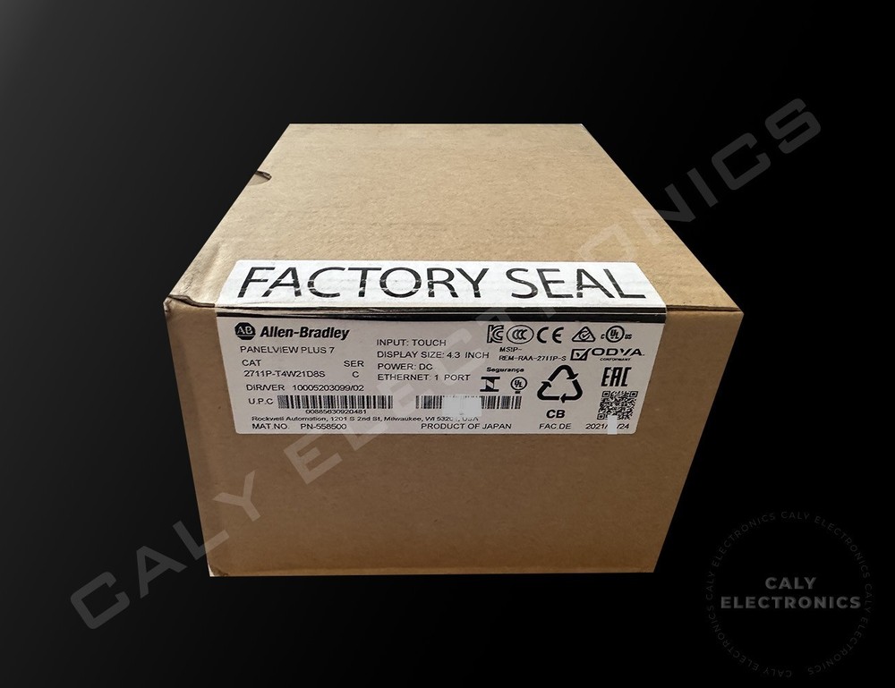 New Sealed Allen Bradley 2711P-T4W21D8S Ser C Panelview Plus 7 4.3 inch QTY