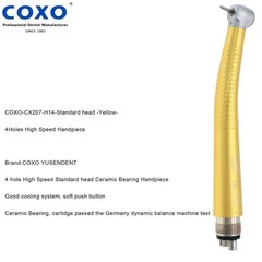 COXO Dental High Speed Handpiece 4 Hole Anti-retraction Standard Head Colorful