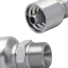 12Pack 1/2″ I.D. Hose x 1/2″ NPTF Male Hydraulic Hose End Crimp Fittings w/Cover