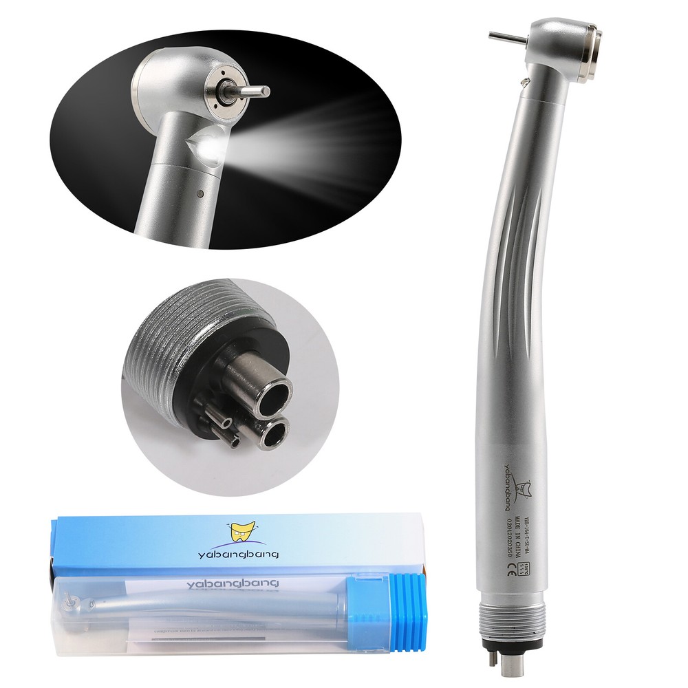 US Dental Fiber Optic LED E-generator high speed handpiece 4HOLES/2HOLES