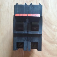 NA240 FPE Federal Pacific 40 Amp 2 Pole Stab-Lok Thick Wide Red Handle FAST SHIP