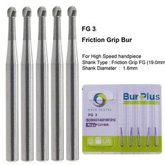 Wave Dental Round Carbide Bur FG Diamond Bur Surgical Long Round Ball High Speed