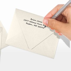 LUXPAPER A2 Contour Flap Envelopes Quartz Metallic 4 3/8 x 5 3/4 80lb 50pk