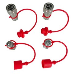 2Sets For Pioneer Ball Style 1/2″ NPT Hydraulic Coupler Quick Connect Coupling