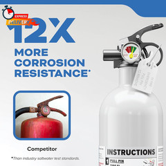 Kidde Fire Extinguisher for Boats, Single-Use 5BC