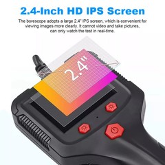 LED Handheld Industrial Borescope Endoscope 2.4″ Inspection Snake Camera 8mm