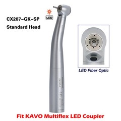 COXO Dental High Speed Fiber Optic Handpiece 6 Hole LED Coupler fit KAV NSK MX