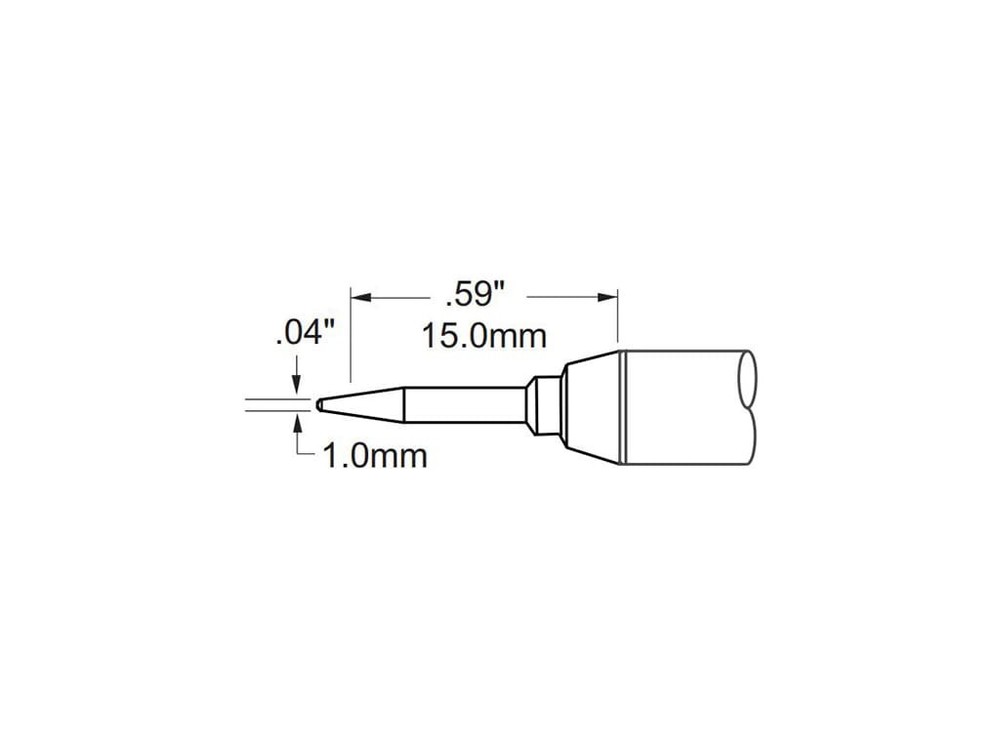 Metcal STV-CNL10AR Tip, Conical, Long, 1mm (0.04In), Original
