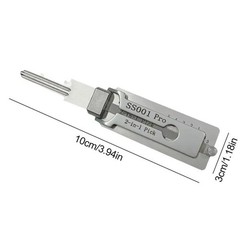 for Lishi Yale Picks Picking Ss001 2 In1 Locksmith Tools Master Key Decoder Mich