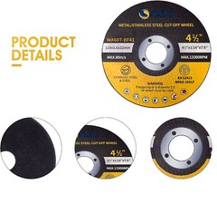 100PCS 4.5 Cut Off Wheels 4-1/2″ x1/16″ x7/8″ Cutting Disc Metal Stainless Steel