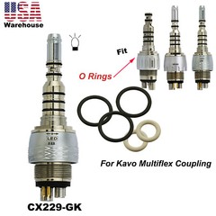 US COXO Dental Handpiece Fiber Optic High Speed Turbine LED Coupler For KAVO NSK