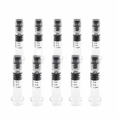 Kopperko 10 Pack 1ml Borosilicate Glass Luer Lock Syringes – Heat Resistant