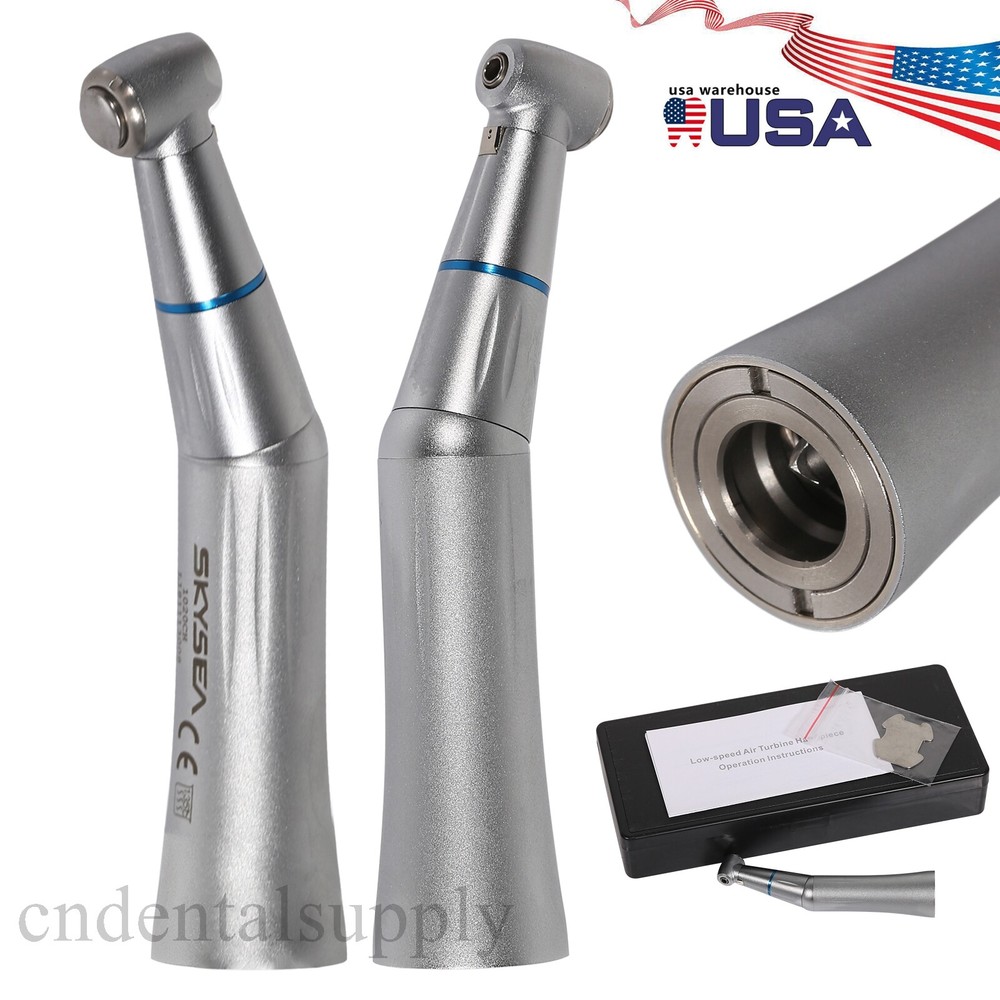 Dental Inner Water Spray Contra Angle Low Speed Handpiece Push Button