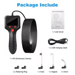 LED Handheld Industrial Borescope Endoscope 2.4″ Inspection Snake Camera 8mm