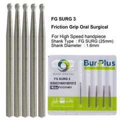 Wave Dental Surgical Burs Round Carbide Surgical Length Bur 25mm FGOS High Speed
