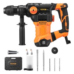 VEVOR Rotary Hammer Drill Corded Drills 1-1/4″ 4 Modes SDS-Plus Chipping Hammers