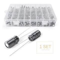 500pcs 0.1uF-1000uF Mixed 24 values Electrolytic Capacitors Assortment Kit Set