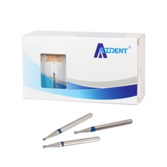 10Pc AZDENT Dental Diamond Bur FG Tapered Round BR TF For High Speed Handpiece