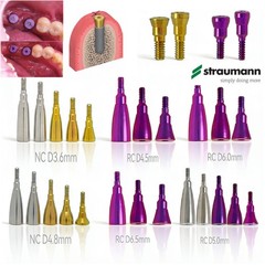 US Dental NC/RC Healing Abutment Closure Cap Bone Level Titanium Fits Straumann