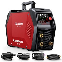 ARCCAPTAIN iControl TIG205 Pro 5 In 1 Cold Spot Stick/TIG Welder with Foot Pedal