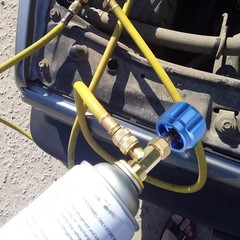 R134A Can Tap Valve Kit Self-Sealing & Puncture w/ Adapter for A/C Refrigerant