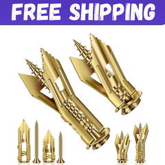 160 Pcs Self Drilling Drywall Anchors with Screws, 2Sizes 80 Sheetrock…