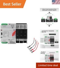 63Amp AC220V Automatic/Manual Transfer Switch 3P 50/60Hz, 3POLE 63A Mini ATS …