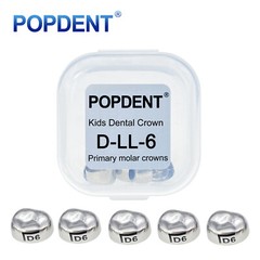 5Pcs Dental Kids Crown Primary Molar Pediatric Crowns stainless steel 48 Sizes