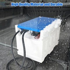 12V 10GPM DEF Transfer Pump Kit with 48 Gallon Caddy Tank, Nozzle & Hose