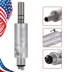ASkeadnt Dental Low Speed Handpiece Straight Nosecone / Air Motor 4 Hole E-type