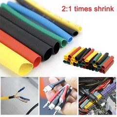25 FT. 25′ Feet BLACK 1/2″ 13mm Polyolefin 2:1 Heat Shrink Tubing Tube Cable UL