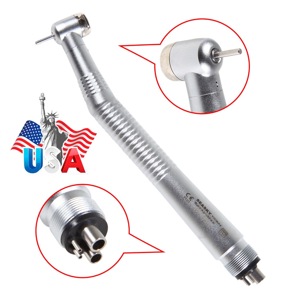 NSK Style Dental (LED E-generator) High Speed Single Spray Handpiece 2/4Holes cr