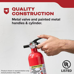 Kidde Auto Fire Extinguisher, UL Rated 5-B:C, Model KD61-5BC