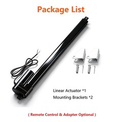 24V 3000N 660lb Heavy Duty Linear Actuator 6inch Stroke 4″~ 40″ IP65 Waterproof