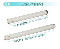 2Pk 14W F14T12/CW Linear Fluorescent Light Bulb 15″ 4100K Cool White T12 G13