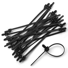 LOLOLE 20PCS Push Mount Cable Zip Tie 8.3 x 0.2 inch Self Locking 20 Pcs