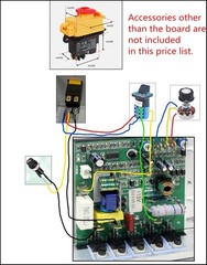 【US】 750W/550W 6000RPM Motor w/ Main Control Board for 0618 210 Mini Metal Lathe