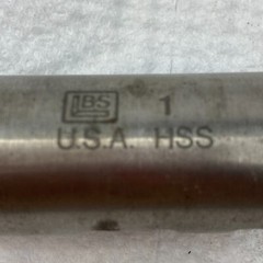 BS 1 HSS USA Flat Bottom Twist or Spiral End Mill Drill Bit [M] G17