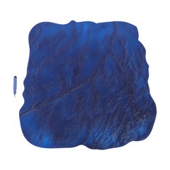 36″ X 36″ Slate Stone Texture Decorative Concrete Cement Stamps Mats Blue